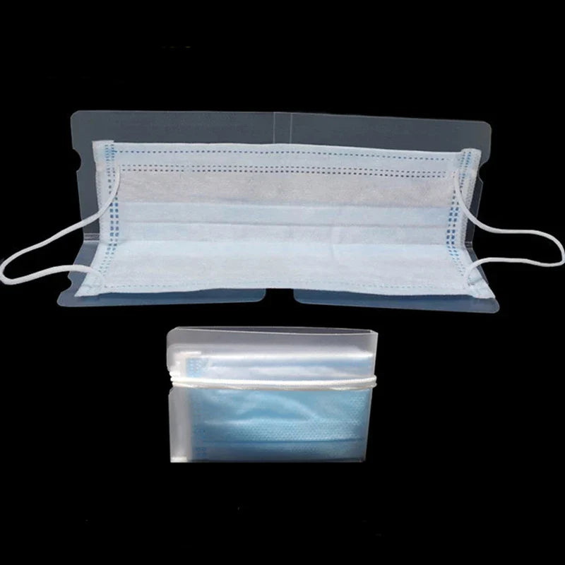 Dustproof Mask Folder Container Foldable Face Masks Folder Clip Safe Pollution Disposable Mask Storage Case Box Organizer - Korvel
