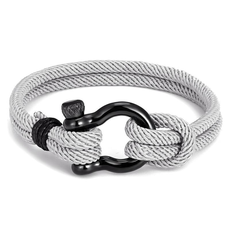 Bracelet en corde navy moderne et élégant pour hommes et femmes