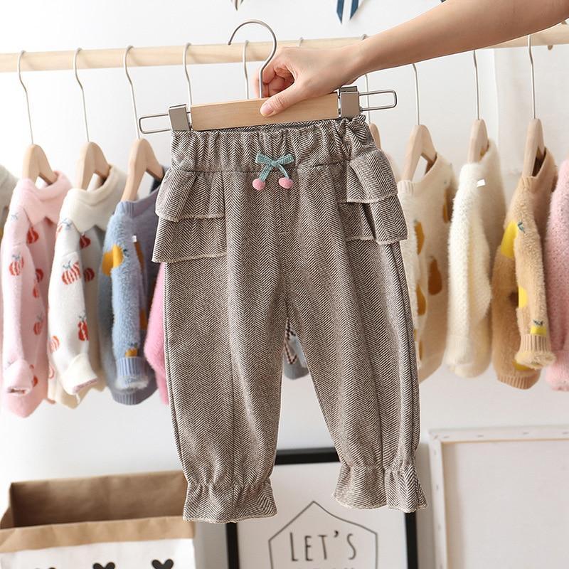 Pantalons à volants décontractés élégants pour bébés filles