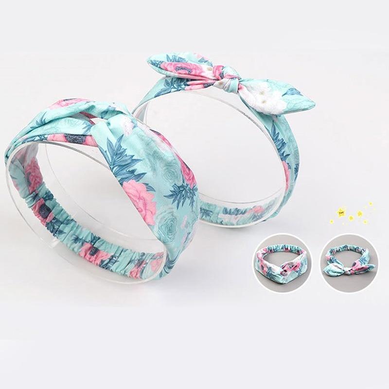 Modern Mother & Daughter Rabbit Ears Bow Hair Bands