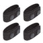 4Pcs/Set Tactical Belt Buckle Police Military Accessory Double Snaps Nylon Tactical Belt Loop Holder Keeper - Korvel
