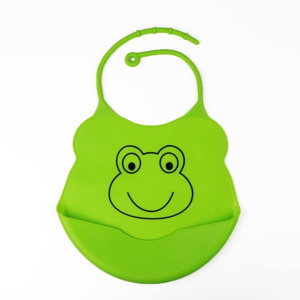 Bavoirs en silicone ajustables avec des designs de dessins animés amusants