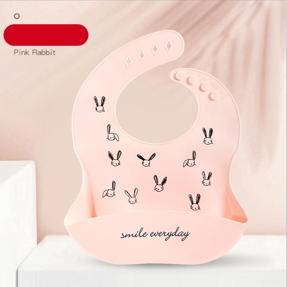 Bib de Silicona para Bebés con Pocket para Comida - Impermeable y Fácil de Limpiar