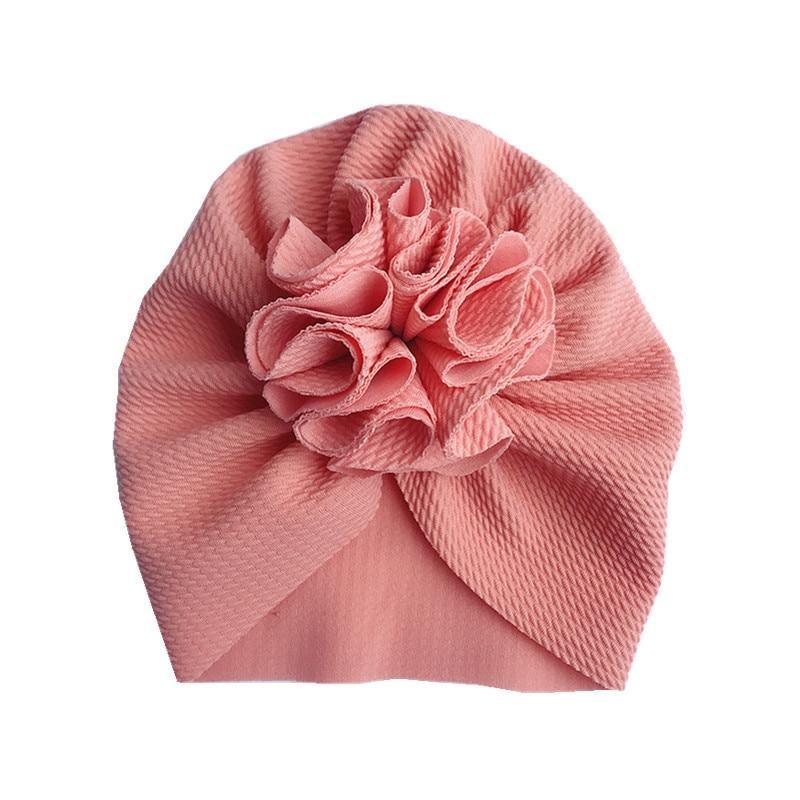 Cute Flower Turban Beanie Hat for Infants and Toddlers