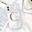 Funda de teléfono de textura de mármol blanco A-Z premium para iPhone 12 Mini