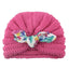 Charming Handmade Cotton Baby Turban Hat with Colorful Bow for Boys and Girls - Perfect for Autumn and Winter - Korvel