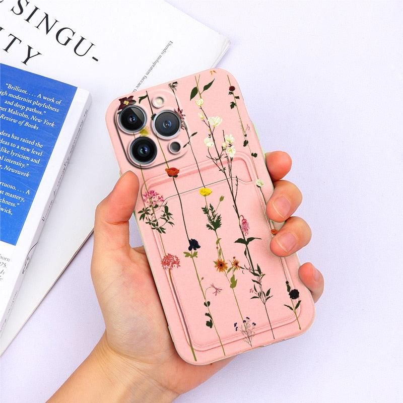 Coque de portefeuille en silicone charmante pour iPhone 13 Pro Max