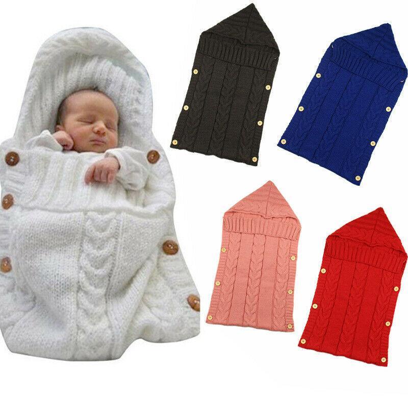 Premium Knitted Baby Swaddle Blanket for Comfort and Warmth