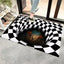 Caretive Vortex Illusion Doormat Stereo Vision IT Illusion Living Room Bedroom Carpet Art Rug - Korvel