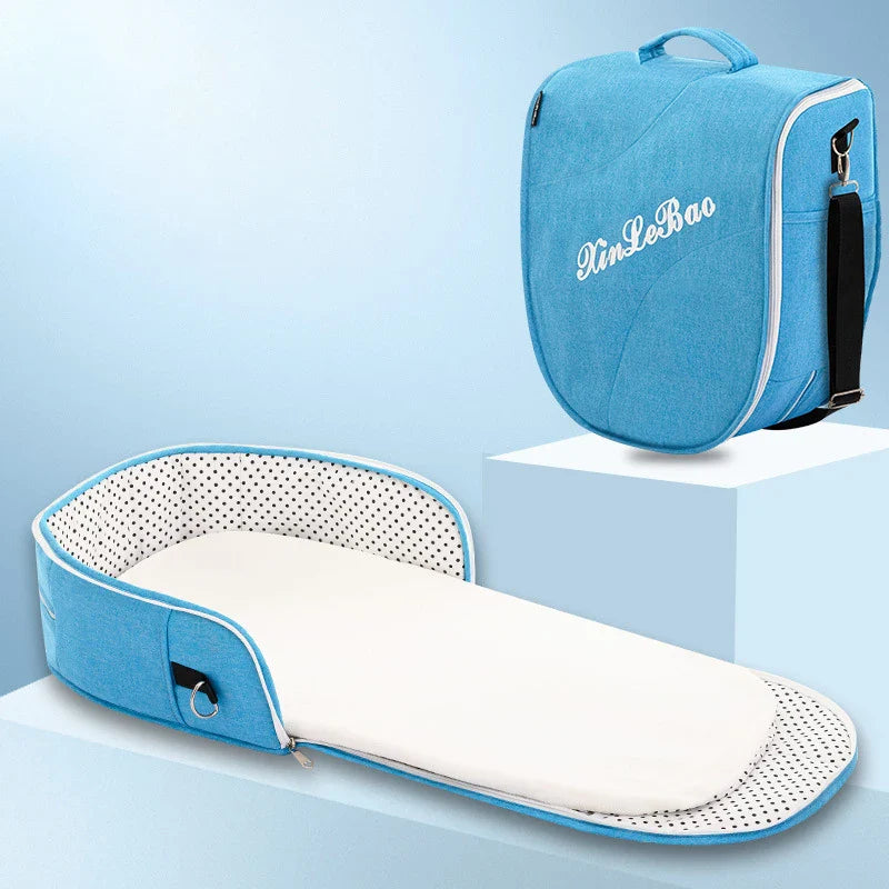 Baby Crib Multifunctional Folding Newborn Bed Toddler Bed Portable Sun Protection Mosquito Net Infant Camping Bed Travel Cot - Korvel