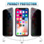 Protecteurs d'écran en verre trempé anti-espion 3PCS pour iPhone