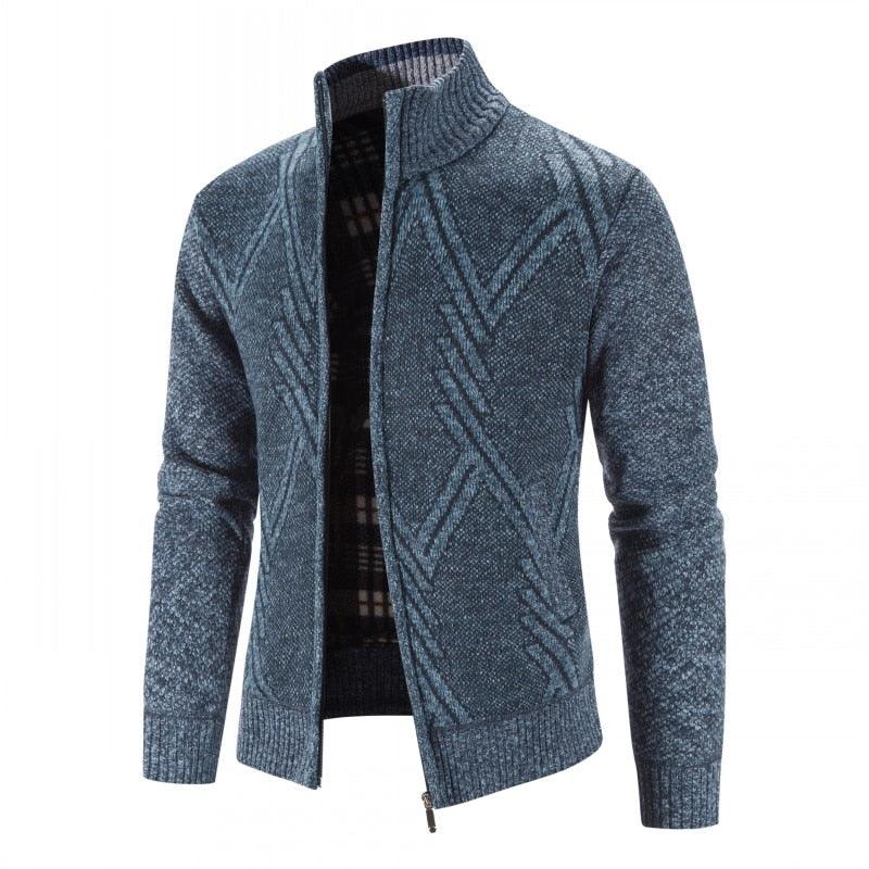 Elegant Slim Fit Fleece Jacket for Men