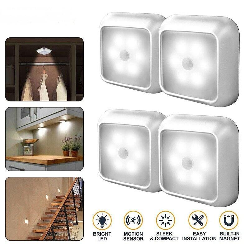 STEVVEX Wireless LED Motion Sensor Night Lights - Set of 2
