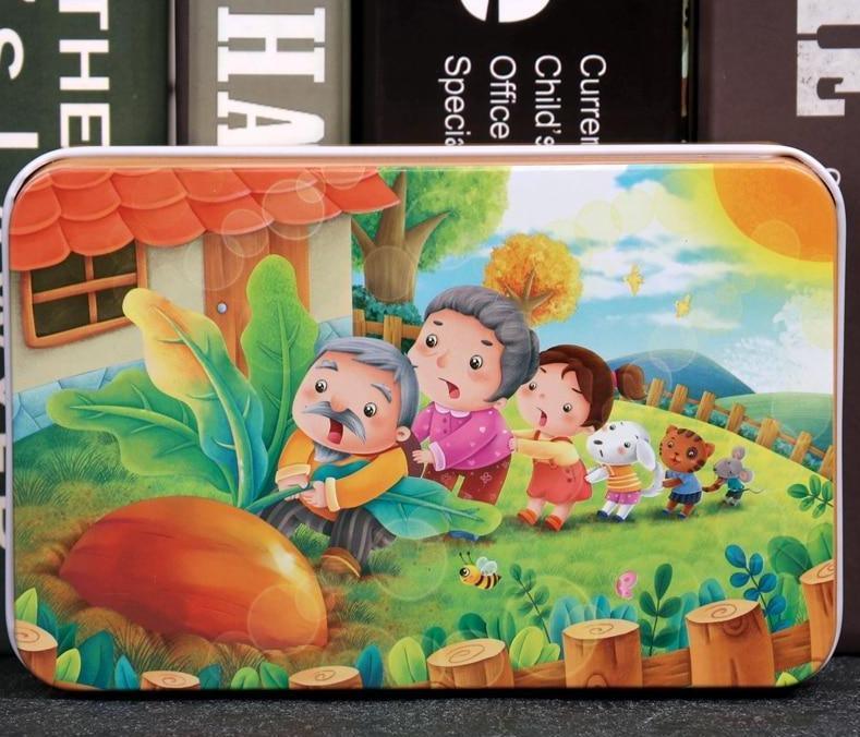 Puzzle en bois cartoon d'animaux de 60 pièces pour enfants