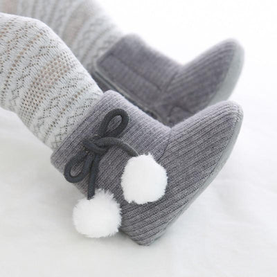 Cute Baby Knitting Boots - Soft, Non-slip Toddler Shoes