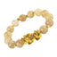 Obsidian Stone Beads Bracelet - Unisex Gold Black Pixiu Design