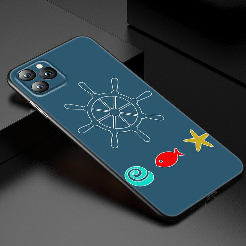 Coque de téléphone Ancre Bateau Roue de Navire pour iPhone