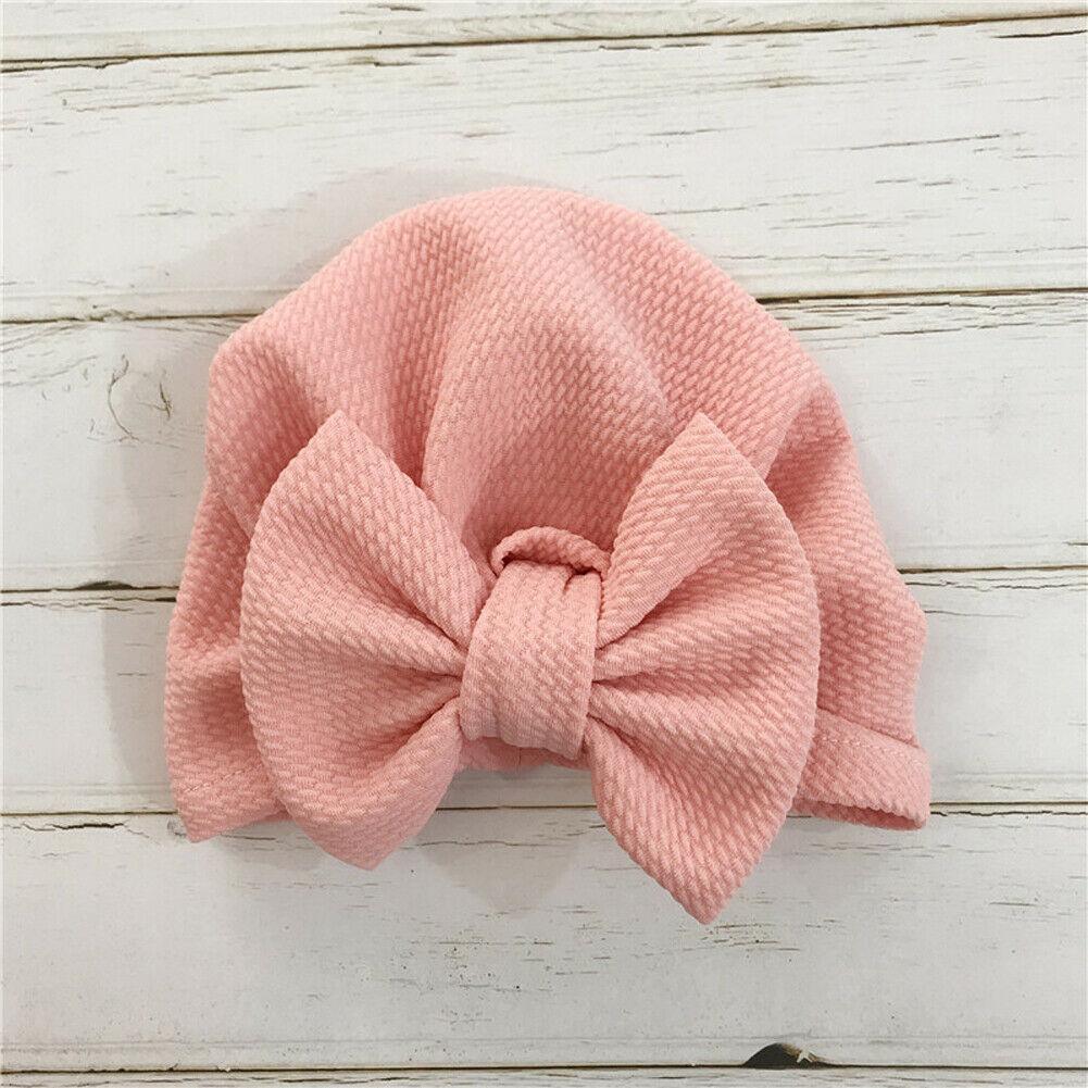 Chapeau en Tricot Élégant pour Filles Bébé avec un Grand Nœud