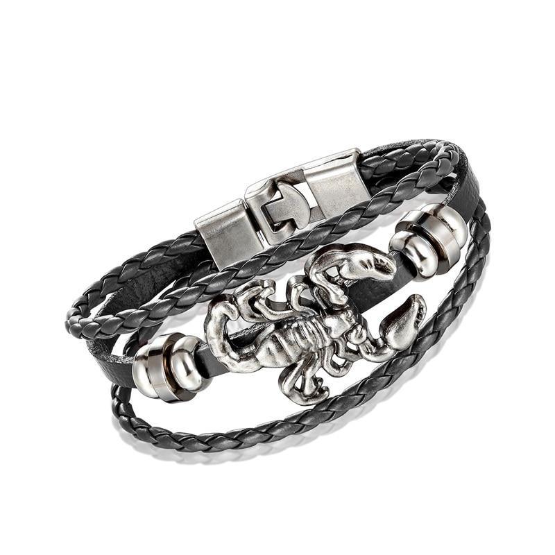 Bracelet en cuir tressé tendance pour hommes et femmes