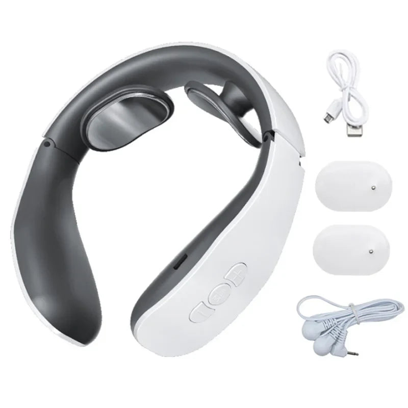 Smart Shoulder Neck Massager Electric Neck Massage Health Care Relaxation 4 Types of Pulse Therapy Relieve Fatigue Relief Tool - Korvel