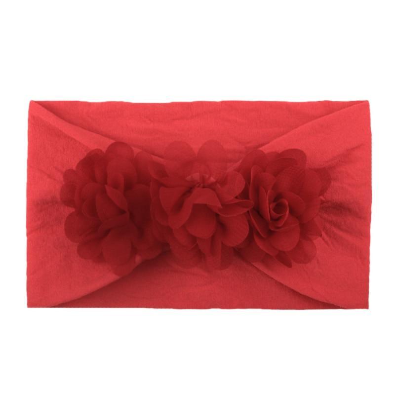 Diademas de Flores de Encaje para Bebés - Accesorios de Cabello de Elastano Suave