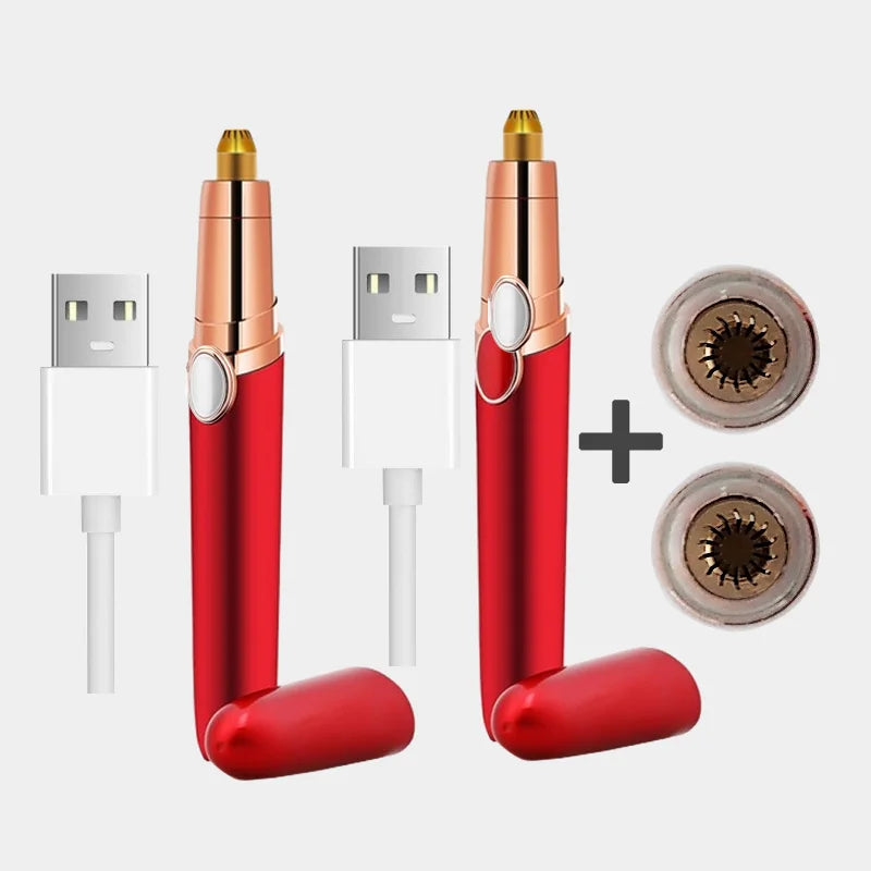 New Design Electric Eyebrow Trimmer Makeup Painless Eye Brow Epilator Mini Shaver Razors Portable Facial Hair Remover for Women - Korvel