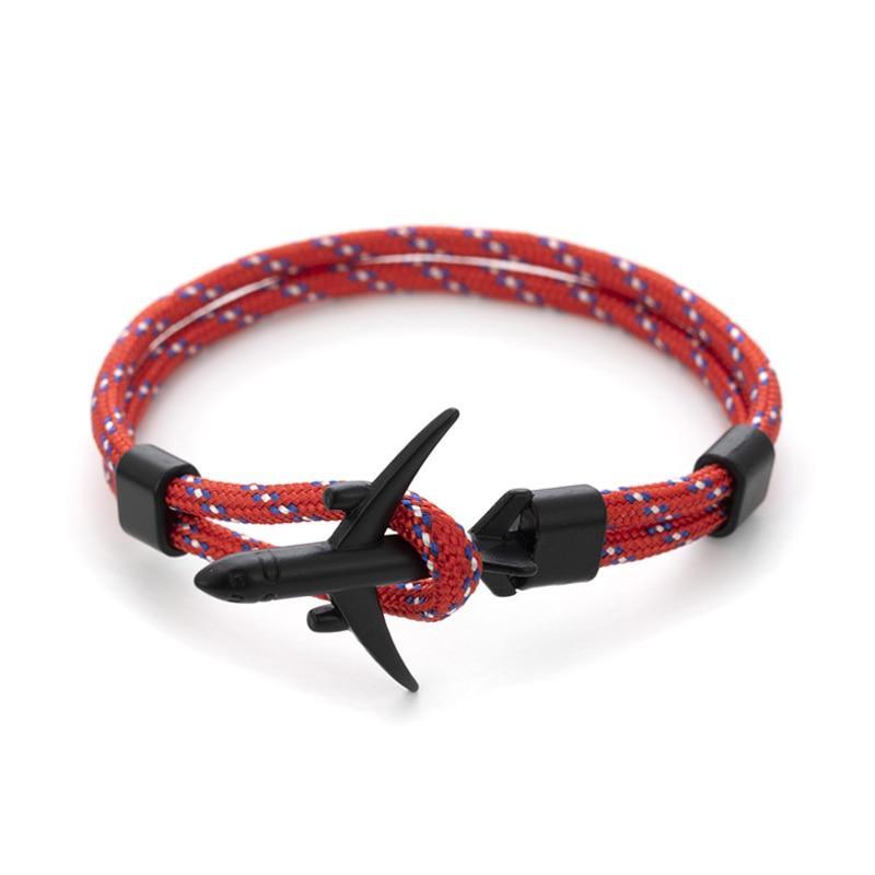 Pulsera de Ancla Negra Moderna y Elegante para Hombres y Mujeres