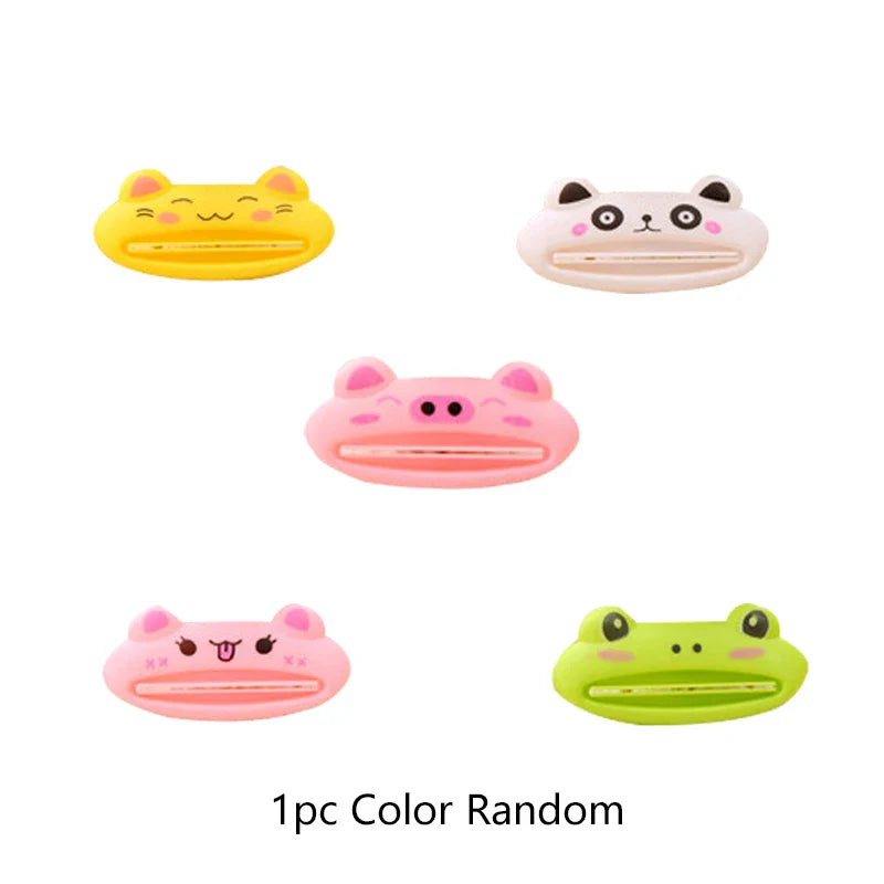 Presse-tube et distributeur de dentifrice coloré pour enfants