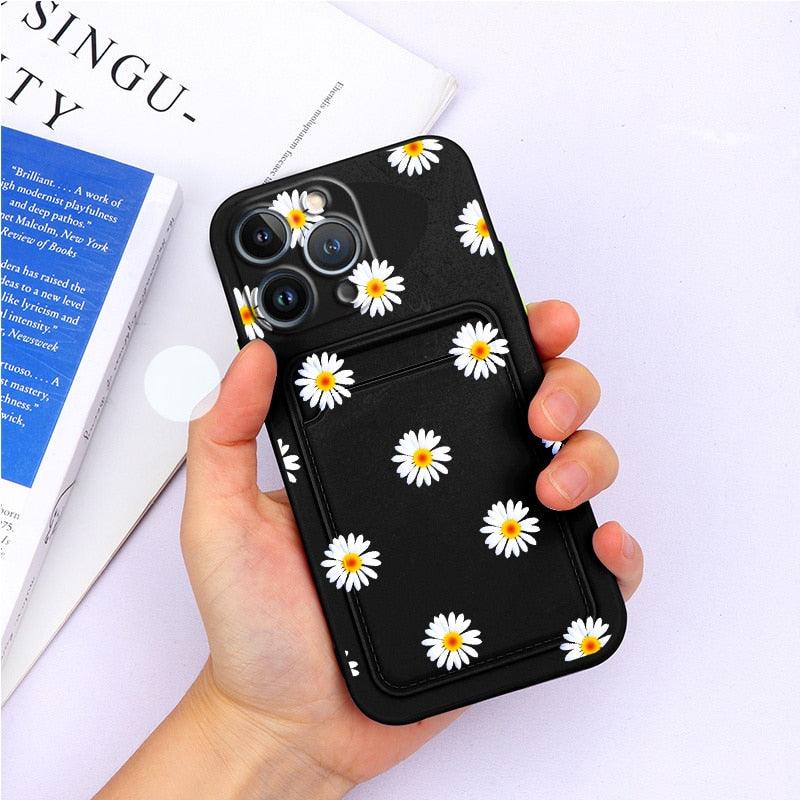 Coque de portefeuille en silicone charmante pour iPhone 13 Pro Max