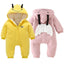 Combinaison Bébé Charmante avec Oreilles de Lapin - Jumpsuit en Coton