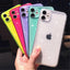 Coque de téléphone transparente à paillettes brillantes pour modèles d'iPhone