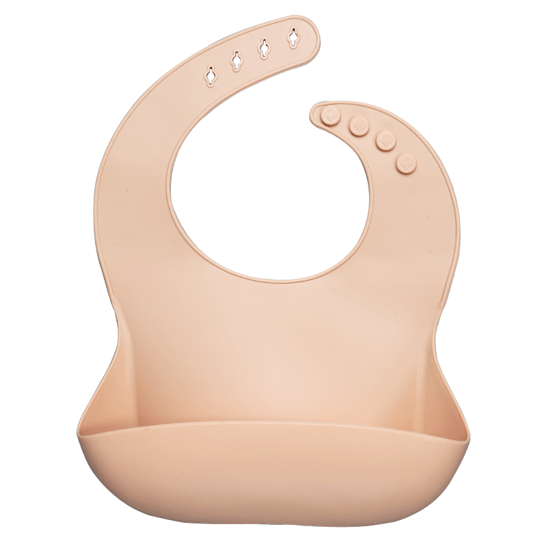 Bib de Silicona para Bebés con Pocket para Comida - Impermeable y Fácil de Limpiar
