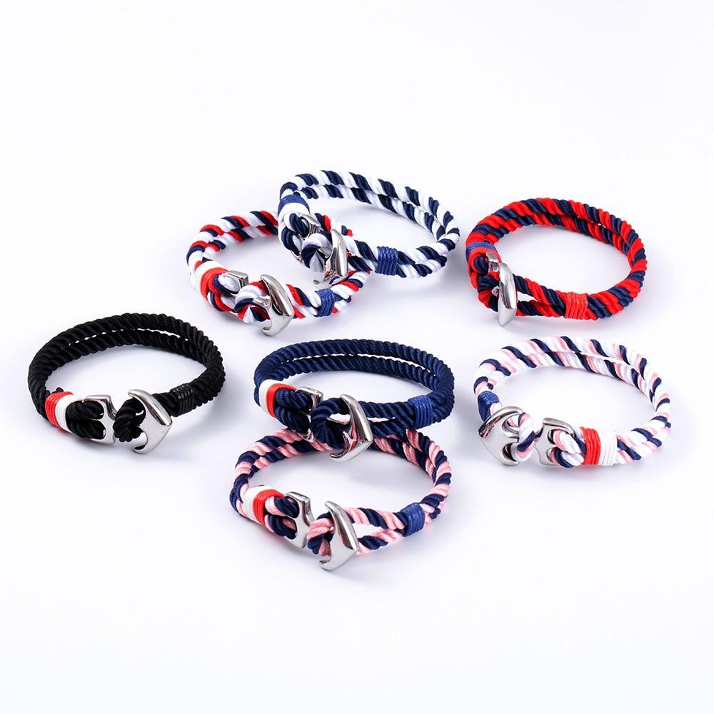 Bracelet Ancre en Acier Inoxydable de Luxe pour Hommes