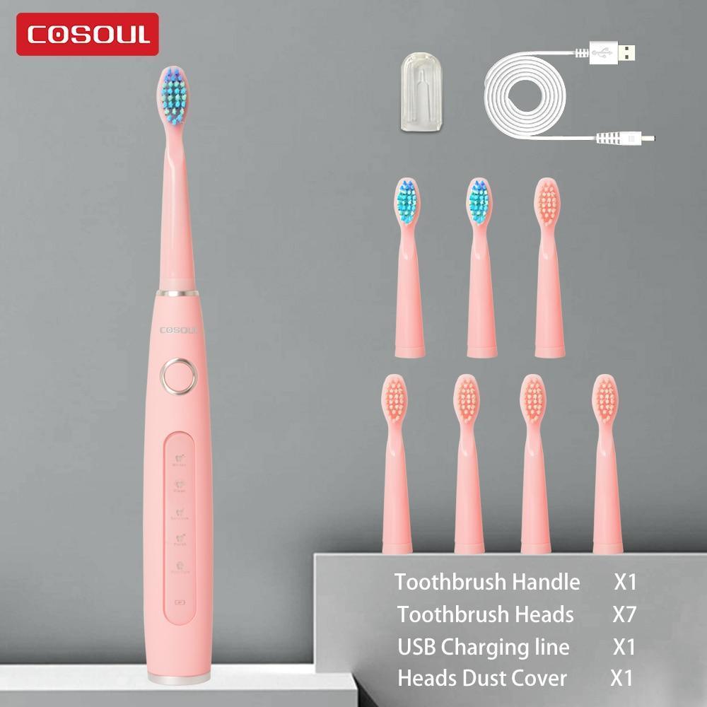 Sonic Rechargeable Electric Toothbrush with Smart Features