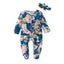 Luxury Floral Newborn Baby Girl Romper with Bow