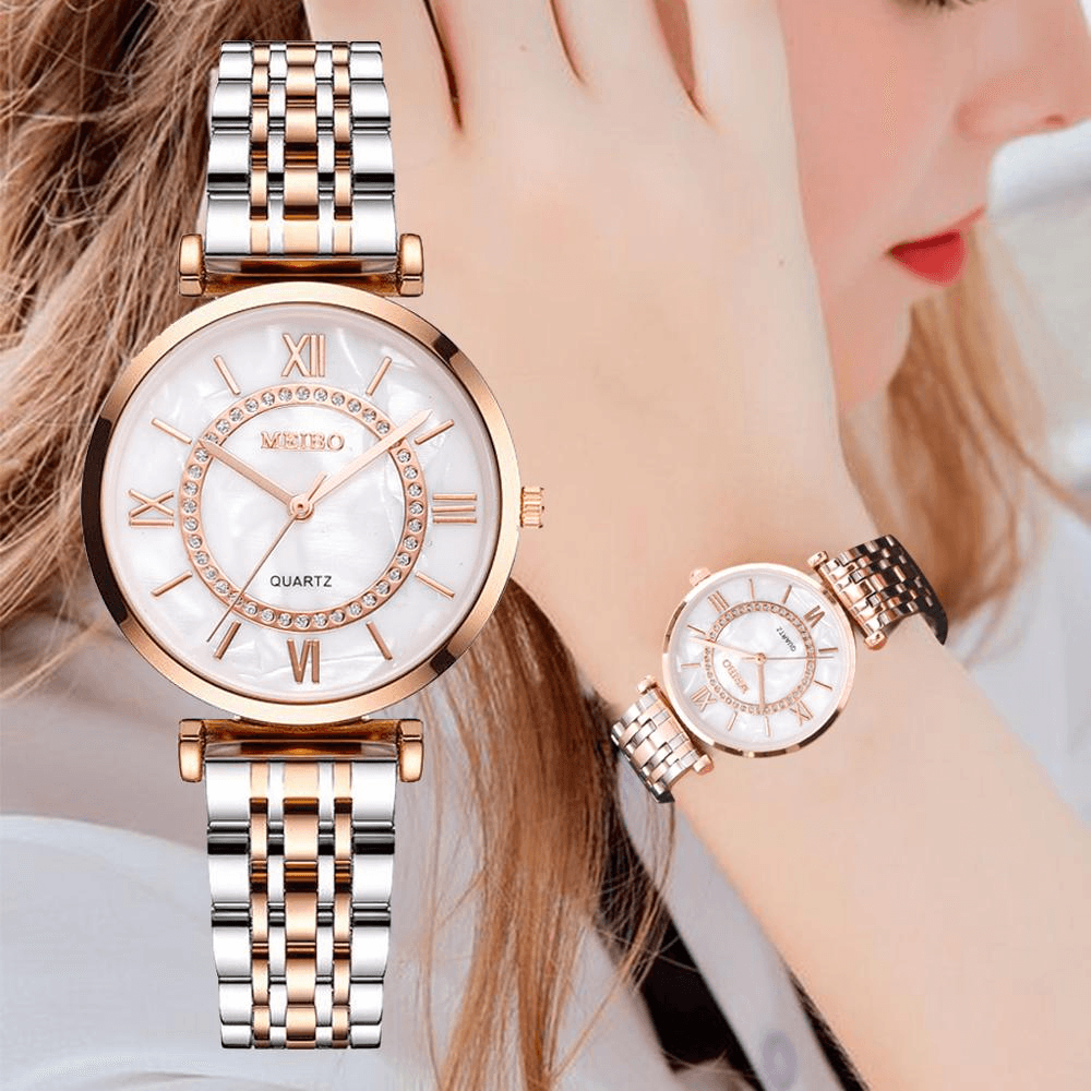 Montre Bracelet en Cristal de Luxe pour Femmes