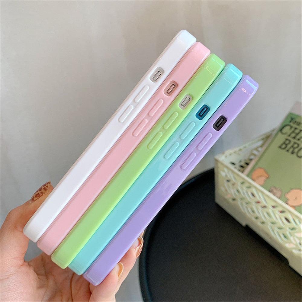 Funda de Bumper de Silicona Premium a Prueba de Golpes para iPhone