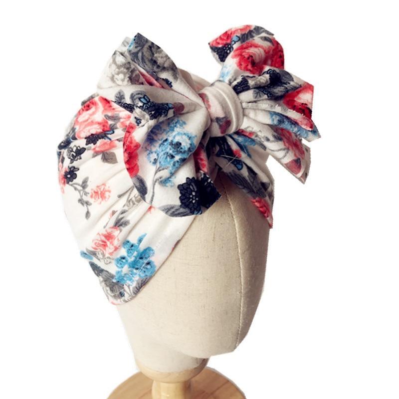 Sombrero Turbante de Algodón de Lujo para Recién Nacidos y Mamás