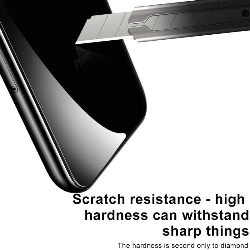 Protecteur arrière en verre trempé 9D pour modèles d'iPhone