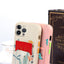Coque de portefeuille en silicone charmante pour iPhone 13 Pro Max