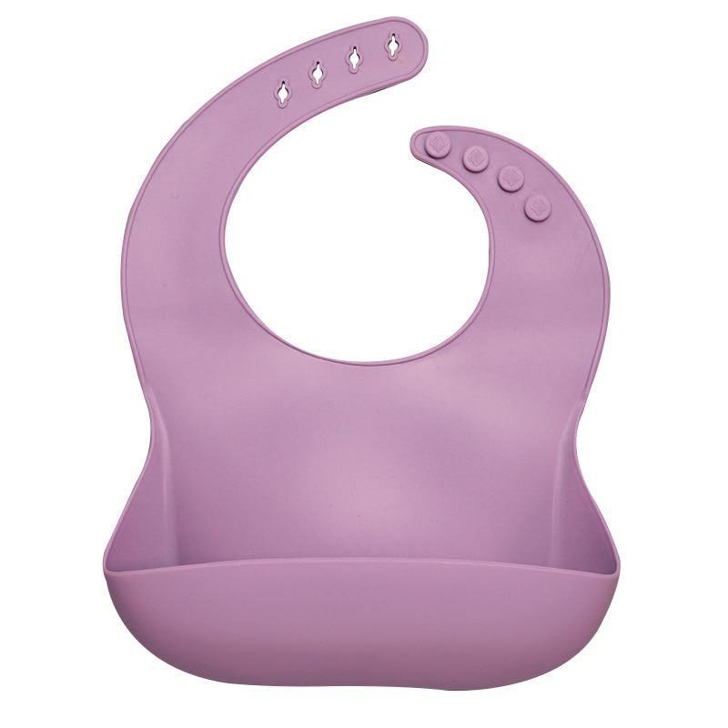 Bib de Silicona para Bebés con Pocket para Comida - Impermeable y Fácil de Limpiar