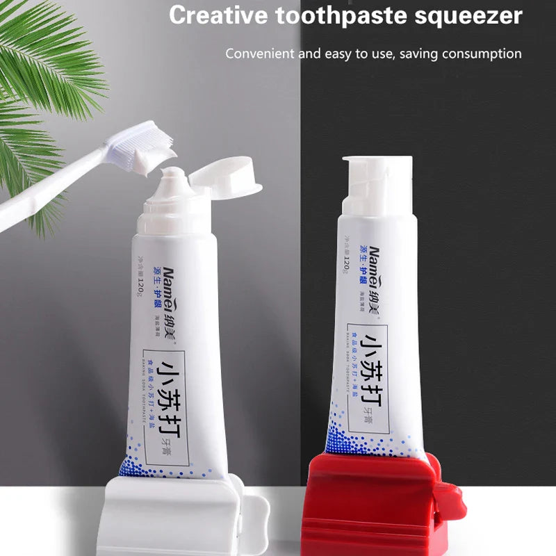 Presse-tube et distributeur de dentifrice coloré pour enfants