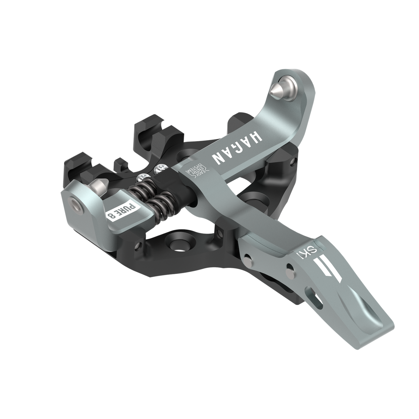 HAGAN Pure 8 Ski Bindings - Lightweight Performance for Lighter Skiers