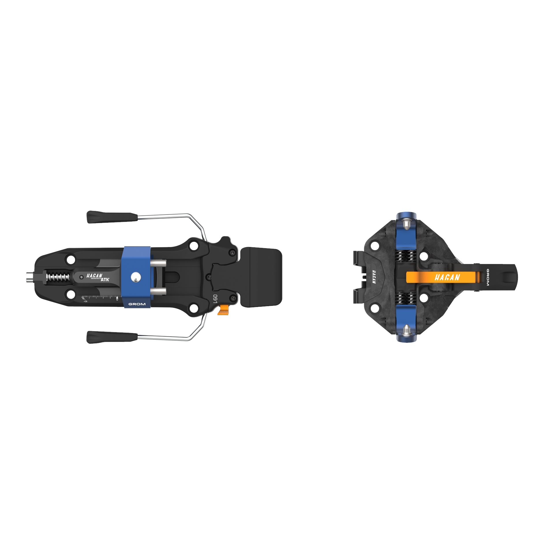 Grom 5 Junior Ski Bindings - Lightweight & Reliable - Korvel