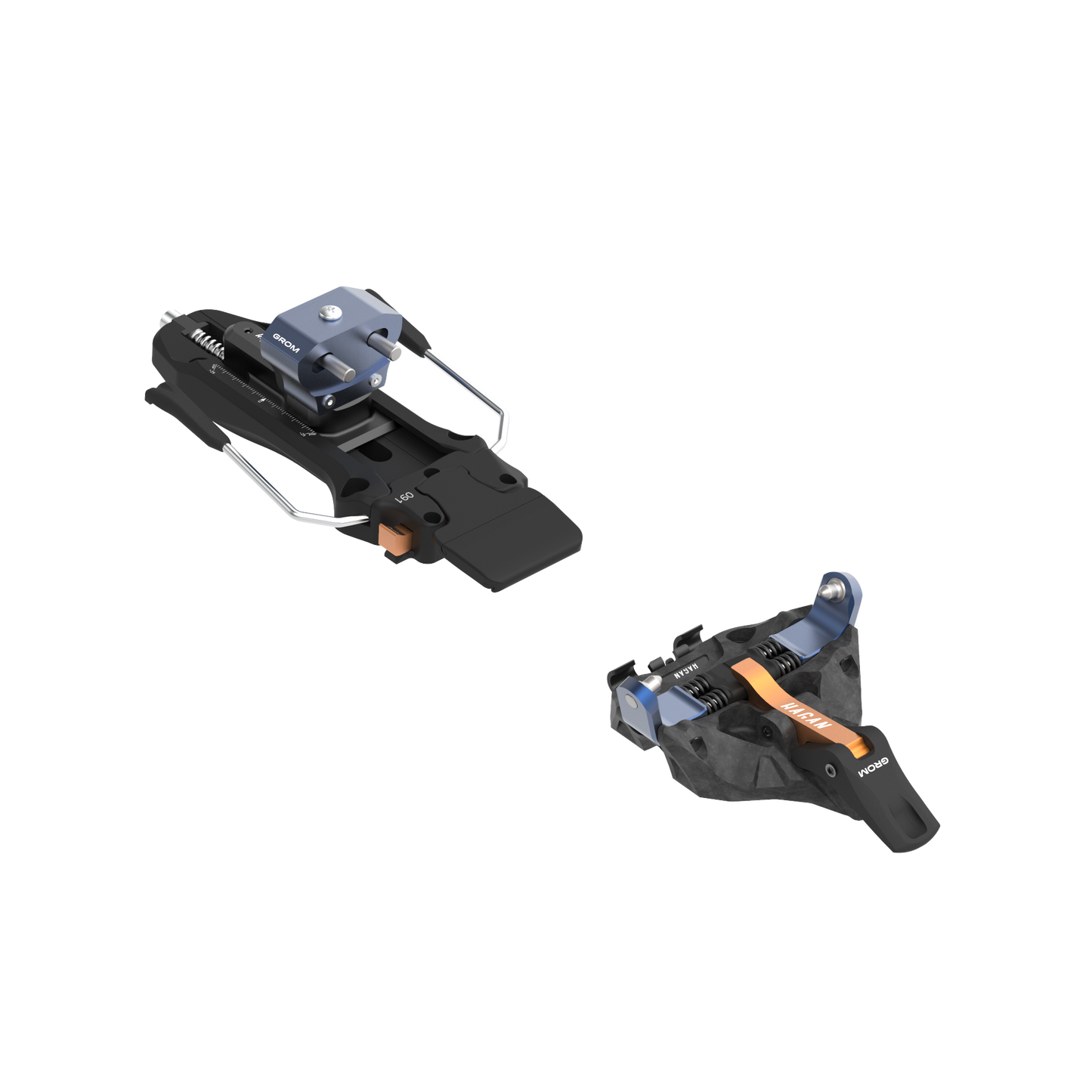 Grom 5 Junior Ski Bindings - Lightweight & Reliable - Korvel