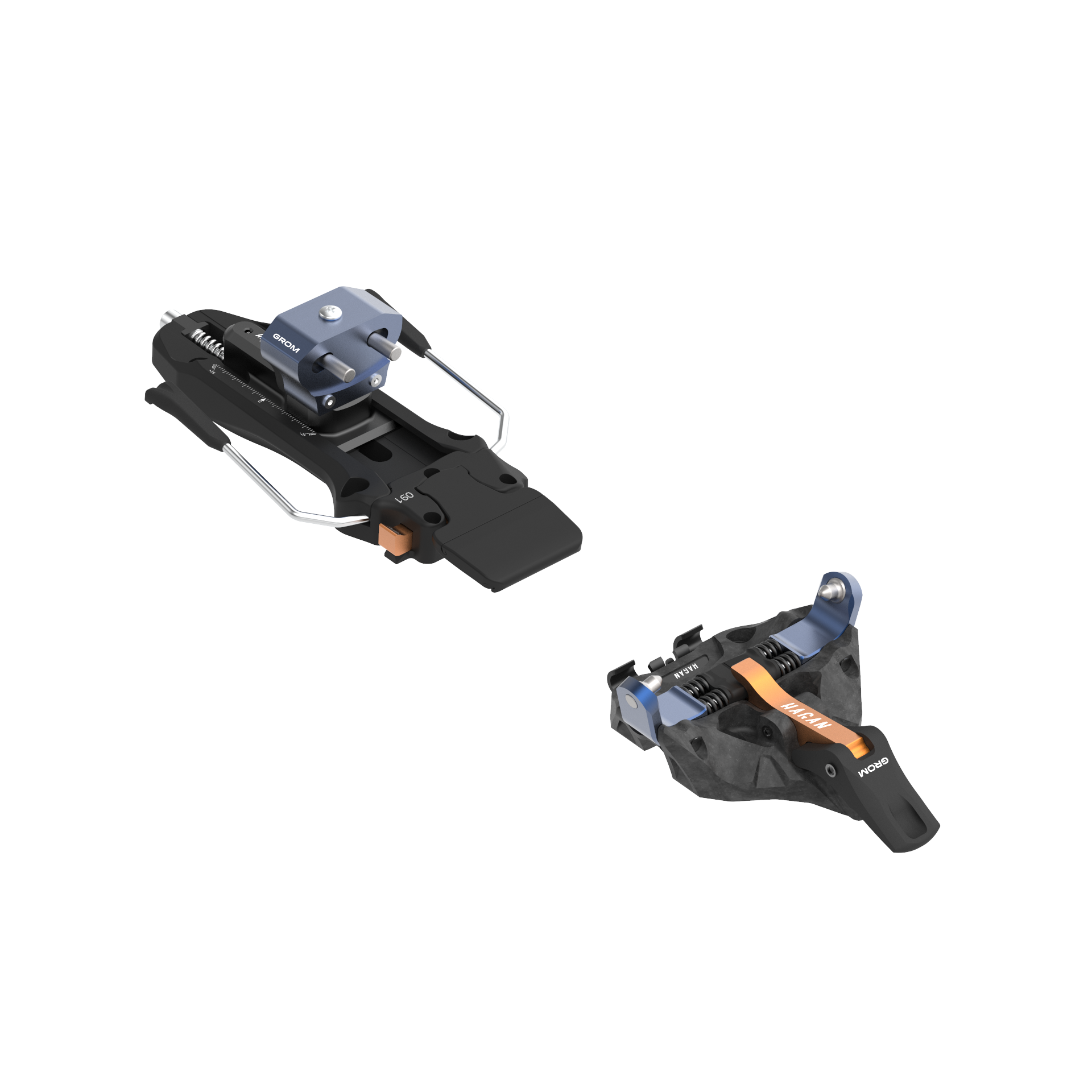 Grom 5 Junior Ski Bindings - Lightweight & Reliable - Korvel