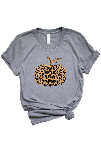Leopard Pumpkin Graphic T-Shirt - Korvel