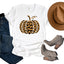Leopard Pumpkin Graphic T-Shirt - Korvel