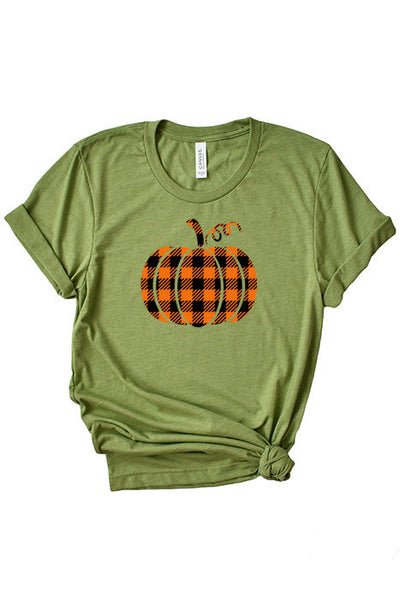 Gingham Pumpkin Batting Tee - Korvel