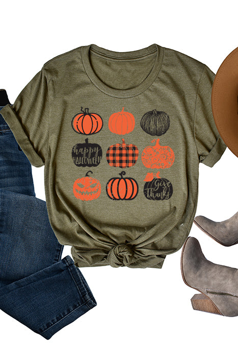 Pumpkins HALL0023 Unisex T-Shirt